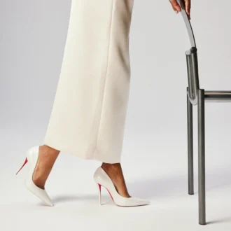 Miss Z – Décolleté da 100 mm – Pelle nappa perlata – Bianco – Donna Miss Z – Décolleté da 100 mm – Pelle nappa perlata – Bianco – Donna