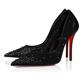 Miss Z Degrastrass Perla – Décolleté da 100 mm – Rete, pelle nappa, strass e perle – Nero – Donna Miss Z Degrastrass Perla – Décolleté da 100 mm – Rete, pelle nappa, strass e perle – Nero – Donna
