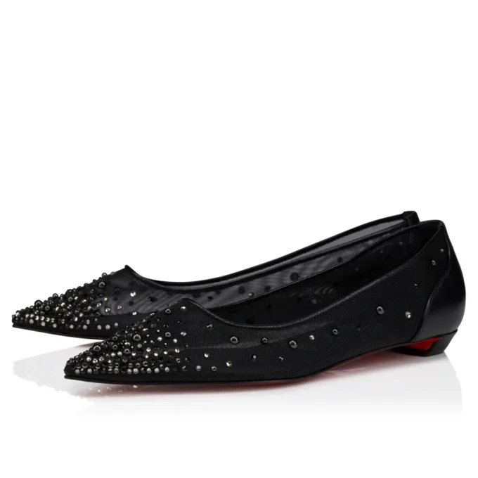 Miss Z Degrastrassina Perla – Ballerine – Rete, pelle nappa, strass e perle – Nero – Donna Miss Z Degrastrassina Perla – Ballerine – Rete, pelle nappa, strass e perle – Nero – Donna