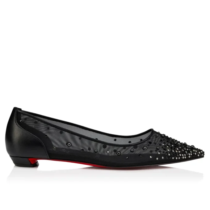 Miss Z Degrastrassina Perla – Ballerine – Rete, pelle nappa, strass e perle – Nero – Donna Miss Z Degrastrassina Perla – Ballerine – Rete, pelle nappa, strass e perle – Nero – Donna