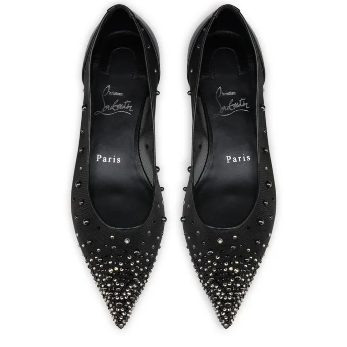 Miss Z Degrastrassina Perla – Ballerine – Rete, pelle nappa, strass e perle – Nero – Donna Miss Z Degrastrassina Perla – Ballerine – Rete, pelle nappa, strass e perle – Nero – Donna