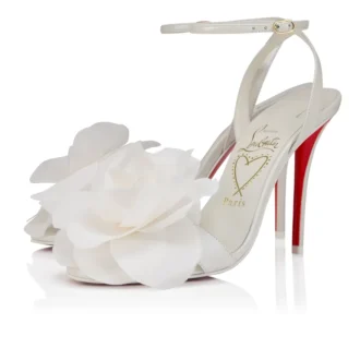 Miss Z Flora – Sandali con cinturini da 100 mm – Pelle nappa perlata – Bianco – Donna Miss Z Flora – Sandali con cinturini da 100 mm – Pelle nappa perlata – Bianco – Donna