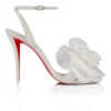 Miss Z Flora – Sandali con cinturini da 100 mm – Pelle nappa perlata – Bianco – Donna Miss Z Flora – Sandali con cinturini da 100 mm – Pelle nappa perlata – Bianco – Donna