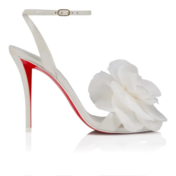 Miss Z Flora – Sandali con cinturini da 100 mm – Pelle nappa perlata – Bianco – Donna Miss Z Flora – Sandali con cinturini da 100 mm – Pelle nappa perlata – Bianco – Donna