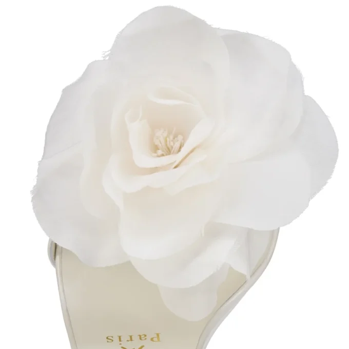 Miss Z Flora – Sandali con cinturini da 100 mm – Pelle nappa perlata – Bianco – Donna Miss Z Flora – Sandali con cinturini da 100 mm – Pelle nappa perlata – Bianco – Donna