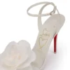 Miss Z Flora – Sandali con cinturini da 100 mm – Pelle nappa perlata – Bianco – Donna Miss Z Flora – Sandali con cinturini da 100 mm – Pelle nappa perlata – Bianco – Donna