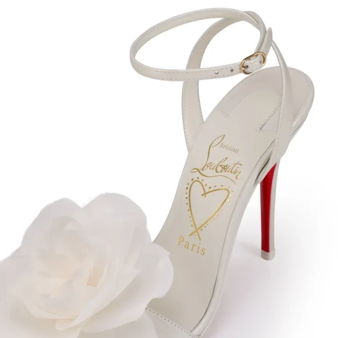 Miss Z Flora – Sandali con cinturini da 100 mm – Pelle nappa perlata – Bianco – Donna Miss Z Flora – Sandali con cinturini da 100 mm – Pelle nappa perlata – Bianco – Donna