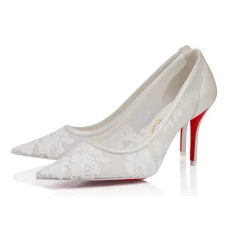 Miss Z Mesh – Décolleté da 80 mm – Rete e pelle nappa – Bianco – Donna Miss Z Mesh – Décolleté da 80 mm – Rete e pelle nappa – Bianco – Donna