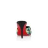 Miss Z Mule Arlequin – Mules da 80 mm – Raso crepe ricamato con micro-paillettes – Multicolore – Donna