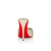 Miss Z Mule – Mules da 100 mm – Pelle di agnello nappa laminata – Platino – Donna