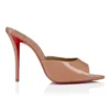 Miss Z Mule – Mules da 100 mm – Pelle di vitello verniciata – Blush – Donna