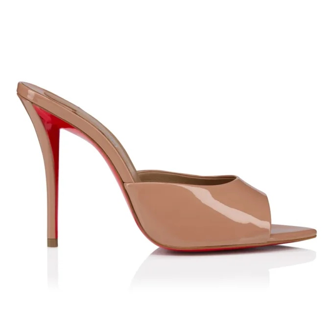 Miss Z Mule – Mules da 100 mm – Pelle di vitello verniciata – Blush – Donna