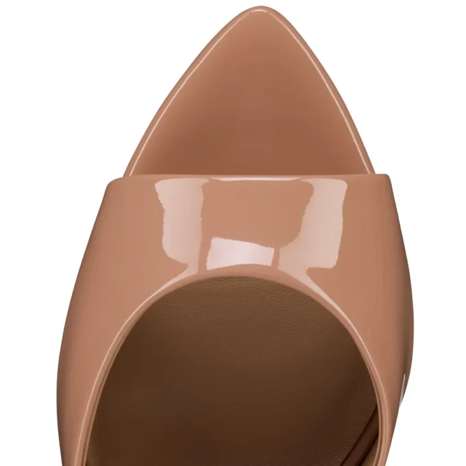 Miss Z Mule – Mules da 100 mm – Pelle di vitello verniciata – Blush – Donna