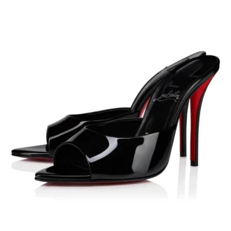 Miss Z Mule – Mules da 100 mm – Pelle di vitello verniciata – Nero – Donna Miss Z Mule – Mules da 100 mm – Pelle di vitello verniciata – Nero – Donna