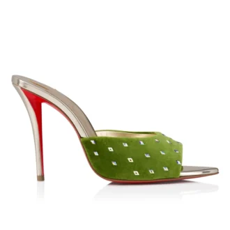 Miss Z Mule Strass Losanges – Mules da 100 mm – Velluto e strass – Haiiro – Donna Miss Z Mule Strass Losanges – Mules da 100 mm – Velluto e strass – Haiiro – Donna