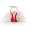 Miss Z Poupi – Sandali con cinturini da 100 mm – Raso crepe – Blush – Donna
