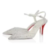 Miss Z Riviera Strass – Décolleté con cinturini da 80 mm – Rete, pelle nappa e perle – Bianco – Donna Miss Z Riviera Strass – Décolleté con cinturini da 80 mm – Rete, pelle nappa e perle – Bianco – Donna