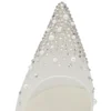 Miss Z Riviera Strass – Décolleté con cinturini da 80 mm – Rete, pelle nappa e perle – Bianco – Donna Miss Z Riviera Strass – Décolleté con cinturini da 80 mm – Rete, pelle nappa e perle – Bianco – Donna