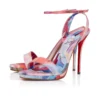 Miss Z Sandal Queen – Sandali con cinturini da 120 mm – Tessuto cinese con stampa peonie – Multicolore – Donna Miss Z Sandal Queen – Sandali con cinturini da 120 mm – Tessuto cinese con stampa peonie – Multicolore – Donna