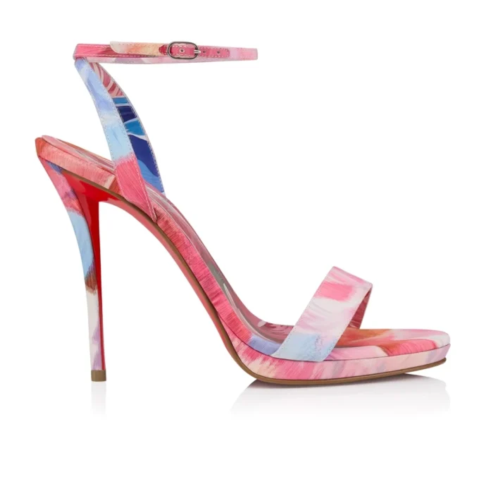 Miss Z Sandal Queen – Sandali con cinturini da 120 mm – Tessuto cinese con stampa peonie – Multicolore – Donna Miss Z Sandal Queen – Sandali con cinturini da 120 mm – Tessuto cinese con stampa peonie – Multicolore – Donna