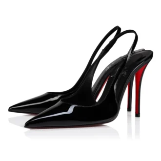 Miss Z Sling Back – Décolleté con cinturino posteriore da 100 mm – Pelle di vitello verniciata – Nero – Donna Miss Z Sling Back – Décolleté con cinturino posteriore da 100 mm – Pelle di vitello verniciata – Nero – Donna