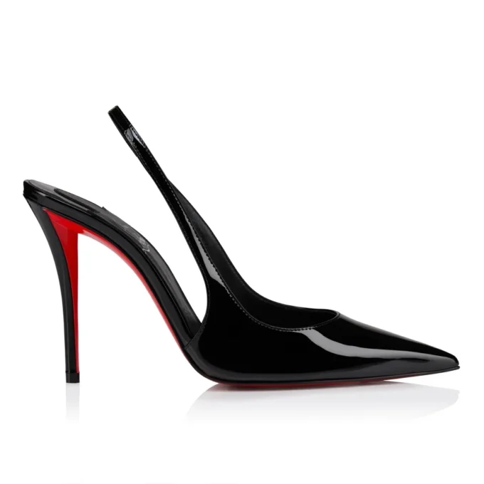 Miss Z Sling Back – Décolleté con cinturino posteriore da 100 mm – Pelle di vitello verniciata – Nero – Donna Miss Z Sling Back – Décolleté con cinturino posteriore da 100 mm – Pelle di vitello verniciata – Nero – Donna