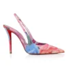Miss Z Sling Back – Décolleté con cinturino posteriore da 100 mm – Tessuto cinese con stampa peonie – Multicolore – Donna Miss Z Sling Back – Décolleté con cinturino posteriore da 100 mm – Tessuto cinese con stampa peonie – Multicolore – Donna