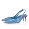 Miss Z Sling Back – Décolleté con cinturino posteriore da 60 mm – Pelle di vitello verniciata – Ceruleo – Donna Miss Z Sling Back – Décolleté con cinturino posteriore da 60 mm – Pelle di vitello verniciata – Ceruleo – Donna