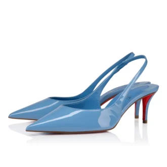 Miss Z Sling Back – Décolleté con cinturino posteriore da 60 mm – Pelle di vitello verniciata – Ceruleo – Donna Miss Z Sling Back – Décolleté con cinturino posteriore da 60 mm – Pelle di vitello verniciata – Ceruleo – Donna