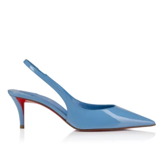 Miss Z Sling Back – Décolleté con cinturino posteriore da 60 mm – Pelle di vitello verniciata – Ceruleo – Donna Miss Z Sling Back – Décolleté con cinturino posteriore da 60 mm – Pelle di vitello verniciata – Ceruleo – Donna