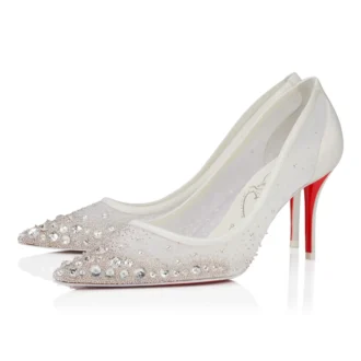 Miss Z Sparkling – Décolleté da 80 mm – Rete e strass – Versione avorio – Donna Miss Z Sparkling – Décolleté da 80 mm – Rete e strass – Versione avorio – Donna