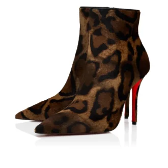Miss Z Stivali – Stivali da 100 mm – Pelle di vitello pelosa stampata “Bengali” e pelle di capretto – Marrone – Donna Miss Z Stivali – Stivali da 100 mm – Pelle di vitello pelosa stampata “Bengali” e pelle di capretto – Marrone – Donna