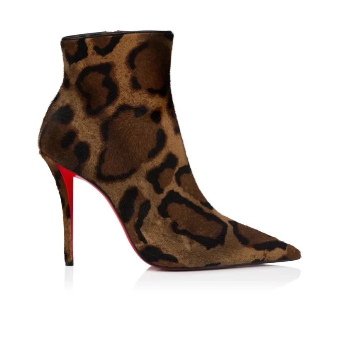 Miss Z Stivali – Stivali da 100 mm – Pelle di vitello pelosa stampata “Bengali” e pelle di capretto – Marrone – Donna Miss Z Stivali – Stivali da 100 mm – Pelle di vitello pelosa stampata “Bengali” e pelle di capretto – Marrone – Donna