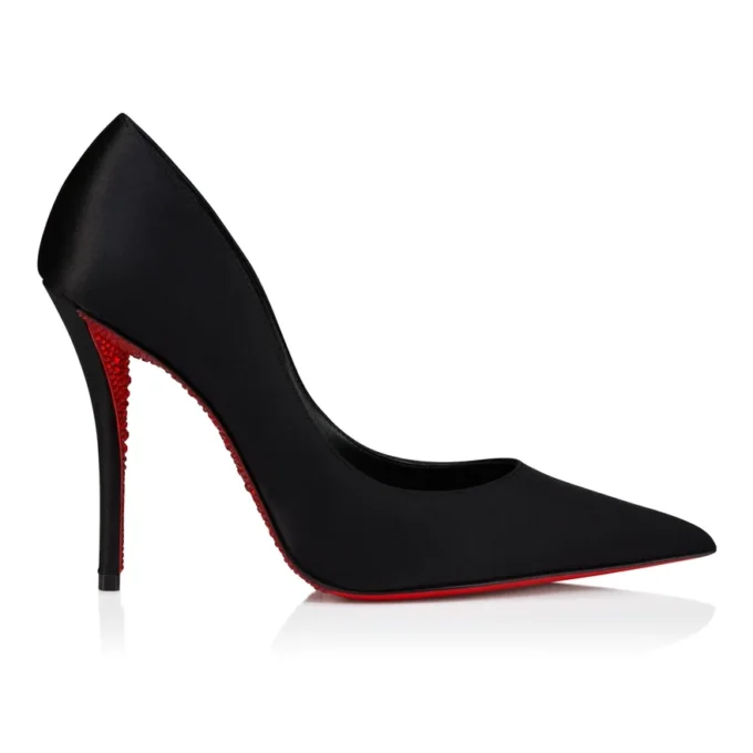 Miss Z Suola Strass – Décolleté da 100 mm – Raso crepe – Nero – Donna Miss Z Suola Strass – Décolleté da 100 mm – Raso crepe – Nero – Donna