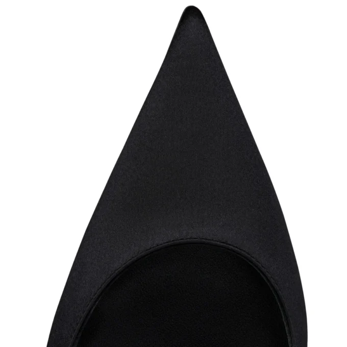 Miss Z Suola Strass – Décolleté da 100 mm – Raso crepe – Nero – Donna Miss Z Suola Strass – Décolleté da 100 mm – Raso crepe – Nero – Donna