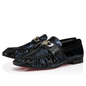 Mocallista – Mocassini – Pelle di serpente d’acqua patchwork – Nero – Donna Mocallista – Mocassini – Pelle di serpente d’acqua patchwork – Nero – Donna