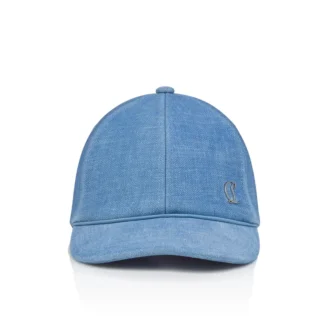 Mooncrest Cl Ac – Cappellino da baseball – Pelle di vitello e tela – Ceruleo Mooncrest Cl Ac – Cappellino da baseball – Pelle di vitello e tela – Ceruleo