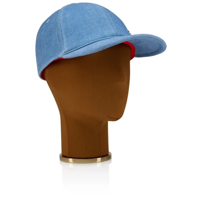 Mooncrest Cl Ac – Cappellino da baseball – Pelle di vitello e tela – Ceruleo Mooncrest Cl Ac – Cappellino da baseball – Pelle di vitello e tela – Ceruleo