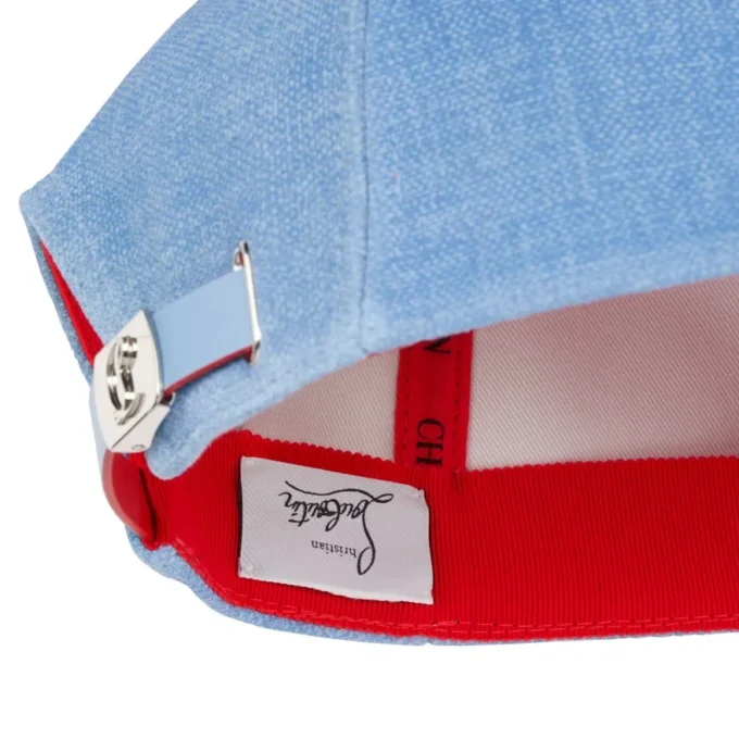 Mooncrest Cl Ac – Cappellino da baseball – Pelle di vitello e tela – Ceruleo Mooncrest Cl Ac – Cappellino da baseball – Pelle di vitello e tela – Ceruleo