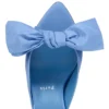 Mulazee – Mules da 60 mm – Taffetà di seta – Ceruleo – Donna