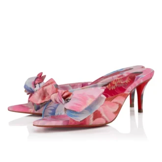 Mulazee – Mules da 60 mm – Tessuto cinese con stampa Peonies – Multicolore – Donna Mulazee – Mules da 60 mm – Tessuto cinese con stampa Peonies – Multicolore – Donna