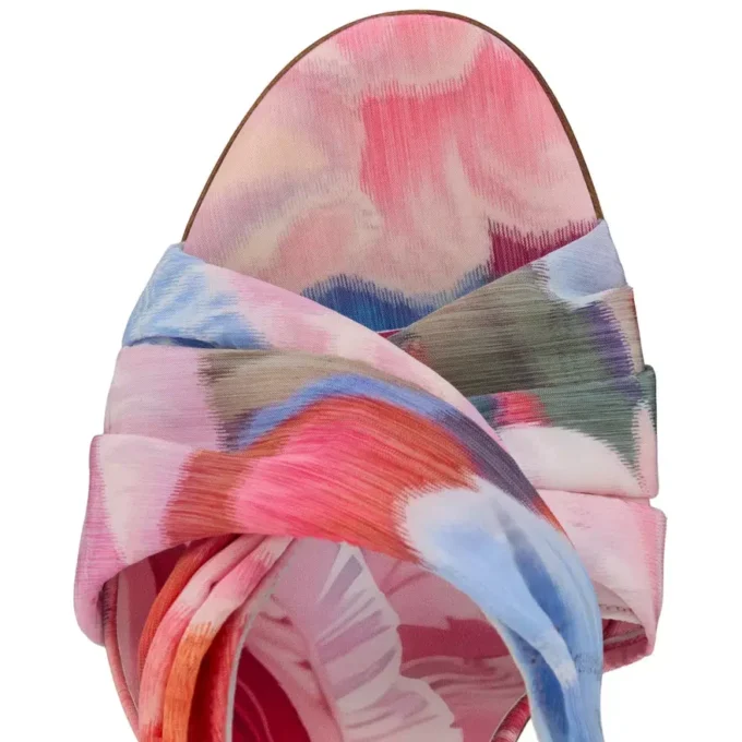 Mule Affabula – Mule da 100 mm – Tessuto cinese con stampa Peonies – Multicolore – Donna Mule Affabula – Mule da 100 mm – Tessuto cinese con stampa Peonies – Multicolore – Donna
