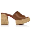 Mule Calakala – Mule da 85 mm – Pelle di agnello nappa – Cuoio – Donna Mule Calakala – Mule da 85 mm – Pelle di agnello nappa – Cuoio – Donna