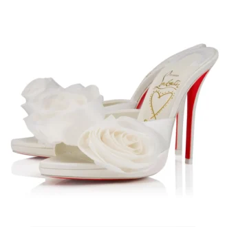 Mule Mere Lachaise – Mule da 120 mm – Raso crepe – Avorio – Donna Mule Mere Lachaise – Mule da 120 mm – Raso crepe – Avorio – Donna
