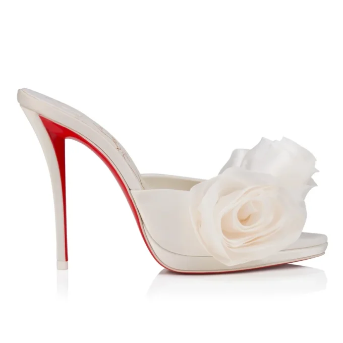 Mule Mere Lachaise – Mule da 120 mm – Raso crepe – Avorio – Donna Mule Mere Lachaise – Mule da 120 mm – Raso crepe – Avorio – Donna