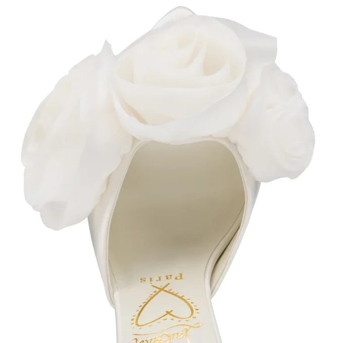 Mule Mere Lachaise – Mule da 120 mm – Raso crepe – Avorio – Donna Mule Mere Lachaise – Mule da 120 mm – Raso crepe – Avorio – Donna