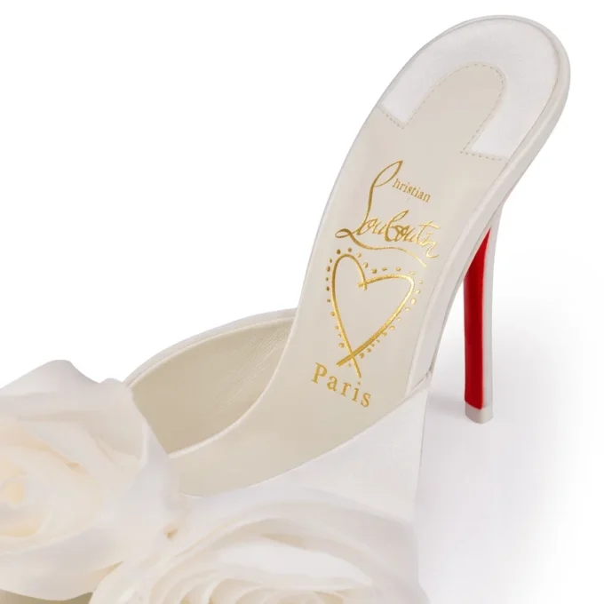 Mule Mere Lachaise – Mule da 120 mm – Raso crepe – Avorio – Donna Mule Mere Lachaise – Mule da 120 mm – Raso crepe – Avorio – Donna