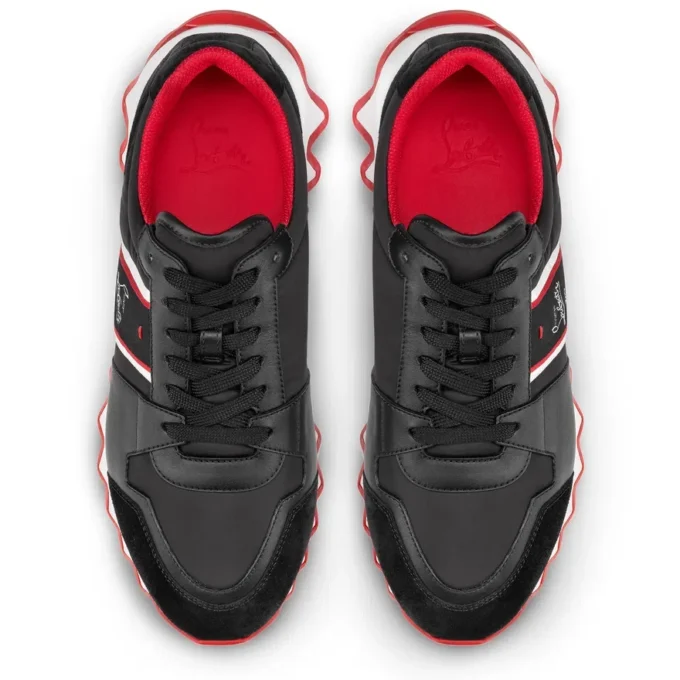 Nastroshark – Sneakers da corsa – Pelle di vitello e tessuto – Nero – Uomo Nastroshark – Sneakers da corsa – Pelle di vitello e tessuto – Nero – Uomo