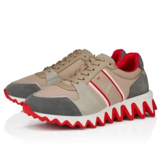 Nastroshark – Sneakers da corsa – Pelle di vitello e tessuto – Versione Saharienne – Uomo