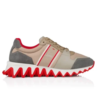Nastroshark – Sneakers da corsa – Pelle di vitello e tessuto – Versione Saharienne – Uomo